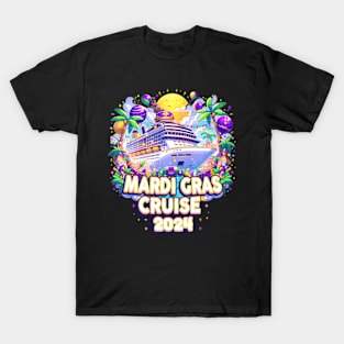 Mardi Gras Cruise 2024 Family Matching Trip New Orleans Men T-Shirt